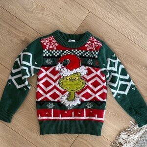 4T Grinch green and red Holiday Sweater